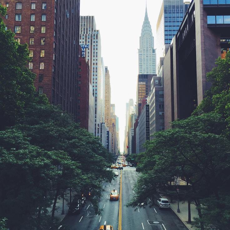 City skyline in Barcelona, Spain